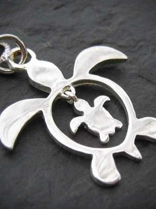 Jewelry - Sea Turtle Necklace for New Mom 925 Sterling Silver
